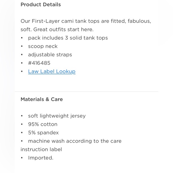 Old Navy - First Layer Cami Tank Tops x 3 - XXL Tall - Picture 8 of 8